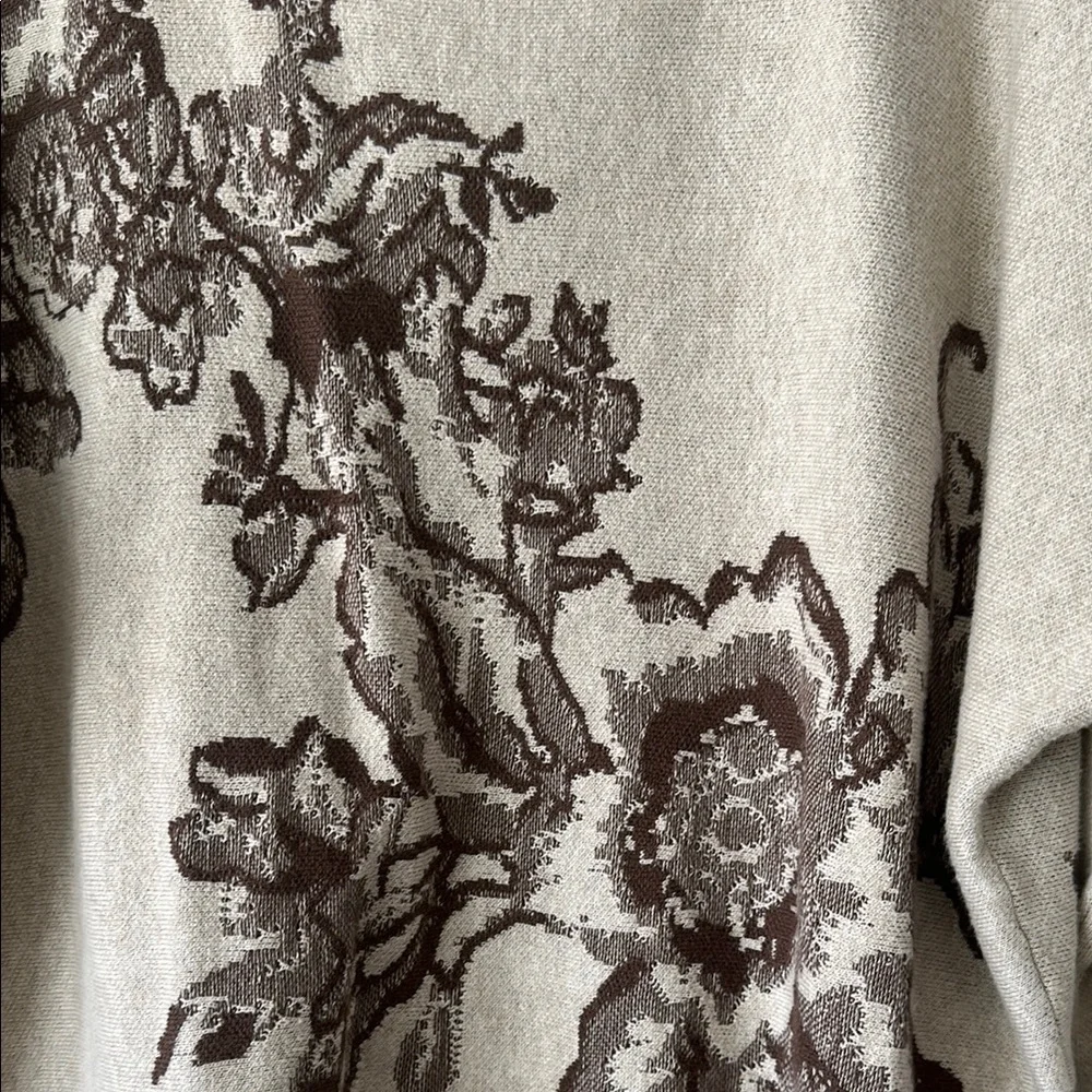 Anthropologie Hazy Daze Sweater with Floral Design XS NWT - Picture 3 of 6